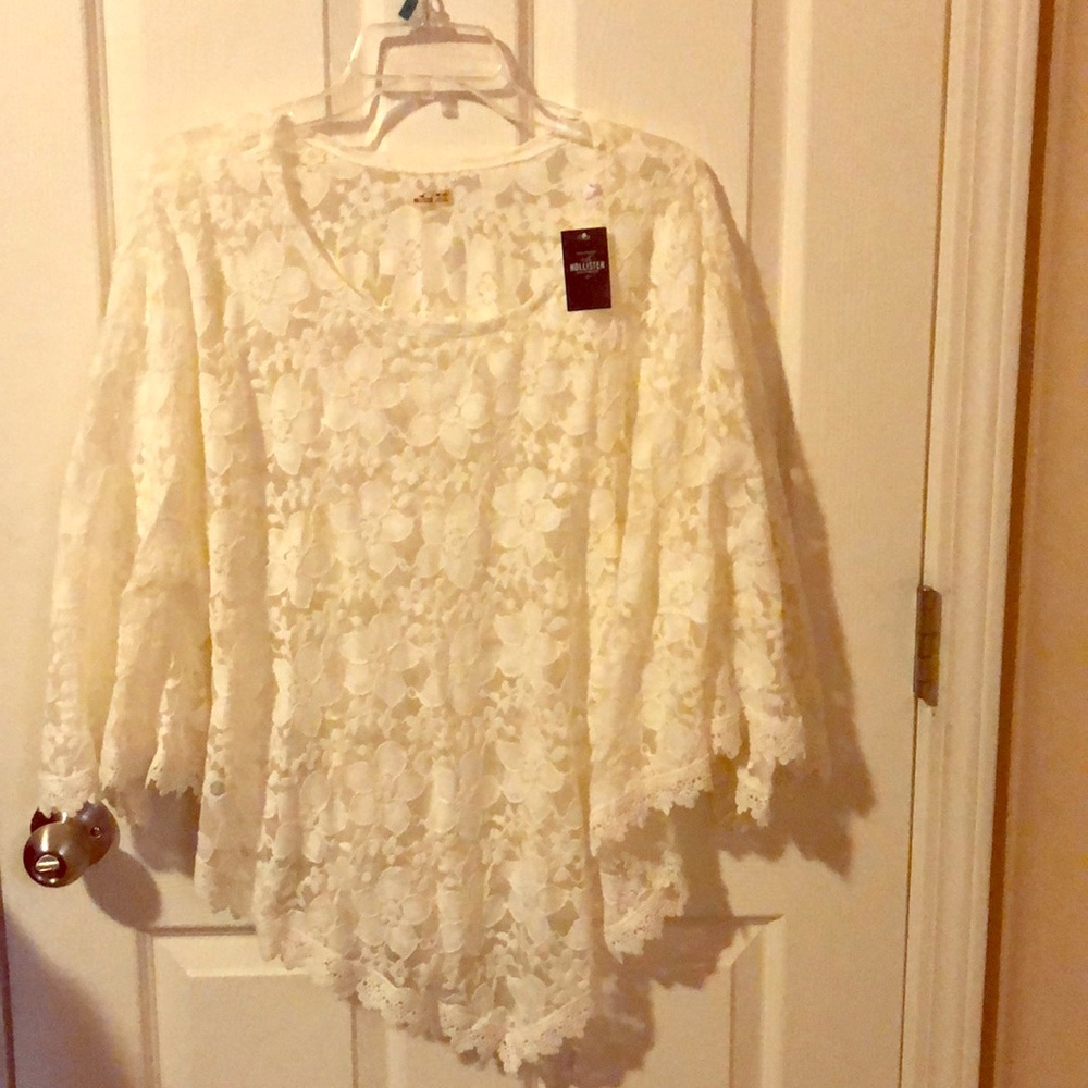 Hollister lace poncho